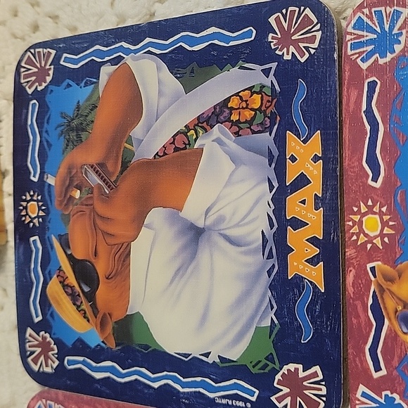 Camel's Joe's Beach Club Coaster Set of 4 in original box. Marlboro Cookbook - Picture 5 of 6